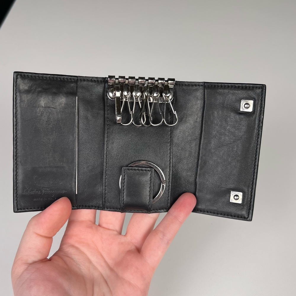 Ferragamo leather Woven Key Case - Picture 5 of 5